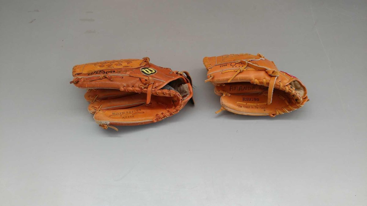 (I-69) (2) LEFT-HANDED BASEBALL GLOVES