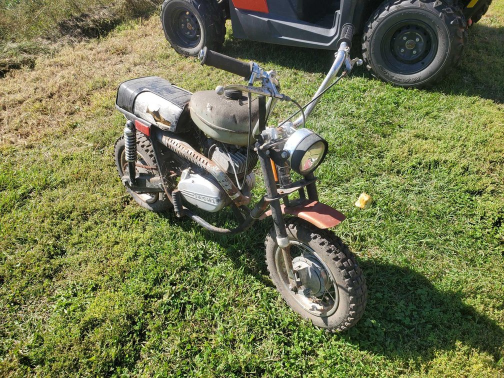 ARCTIC CAT PROWLER VINTAGE MOTOR BIKE, SACHS 90CC ENGINE, UNKNOWN CONDITION