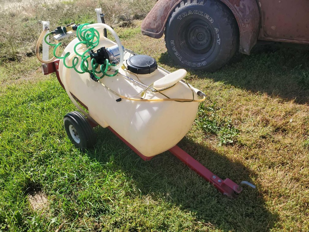 TOW BEHIND SPRAYER, 26 GAL, ELECTRIC PUMP