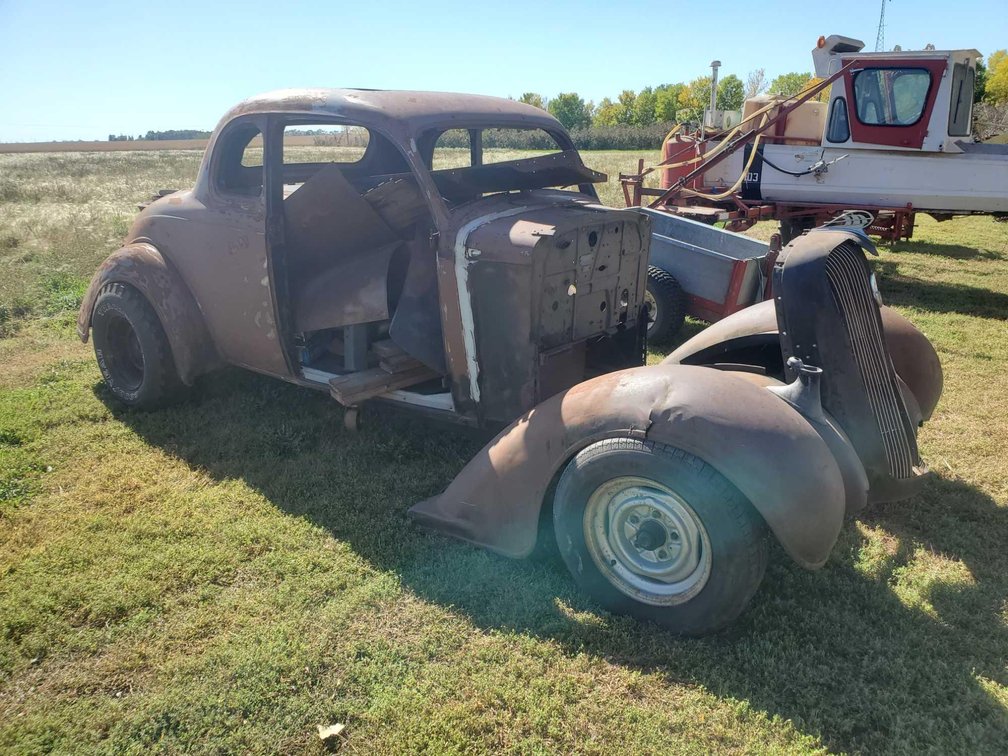 (NO TITLE) 1936 PLYMOUTH COUPE, FRAME AND BODY PARTS