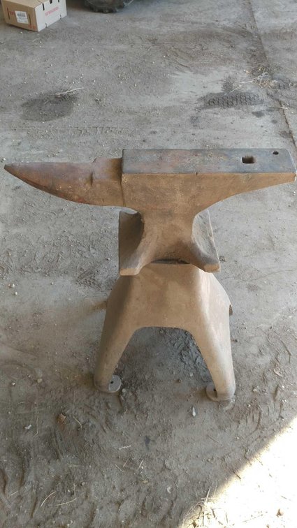 LARGE HAY BUDDEN ANVIL ON STAND