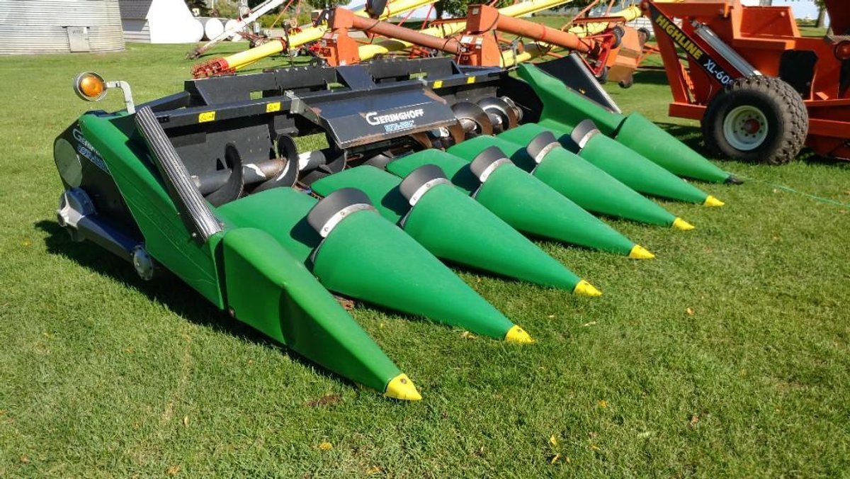 2005 GERINGHOFF RD-600 ROTA DISC 6 ROW CORN HEAD, 30" ROWS, INSIGHT HEADER CONTROL, SN# 90455630 (BU