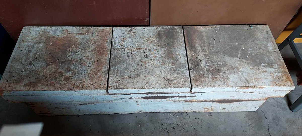 METAL TRUCK BED TOOL BOX, 70"W X 15"H X 20"D