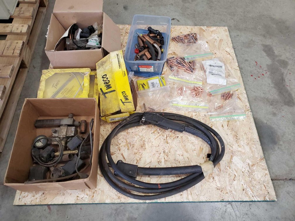 (I-12) TWECO WELDING GUN, TIPS, REGULATORS, AND PARTS (FOR MORE INFO AND LOCATION CALL NEIL @ 612-80