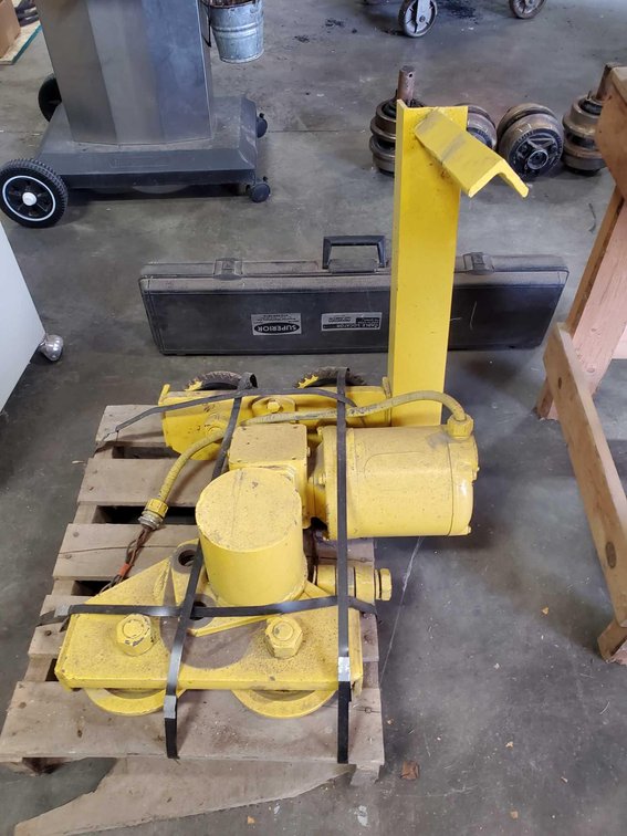 (I-18) MOTORIZED TROLLEY FOR OVERHEAD HOIST (FOR MORE INFO AND LOCATION CALL NEIL @ 612-804-4142)