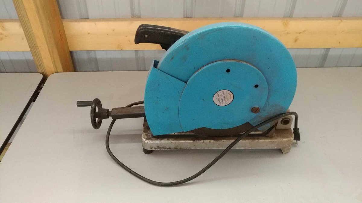 (I-41) 14" K&F CUTOFF SAW 120V (TESTED AND WORKS)