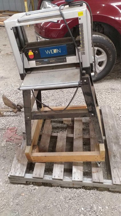 (I-77) WILTON 12 1/2" THICKNESS PLANER (TESTED AND WORKS)
