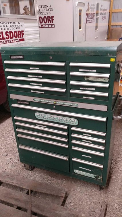 (I-98) MASTERFORCE TOOL CHEST/CABINET SET