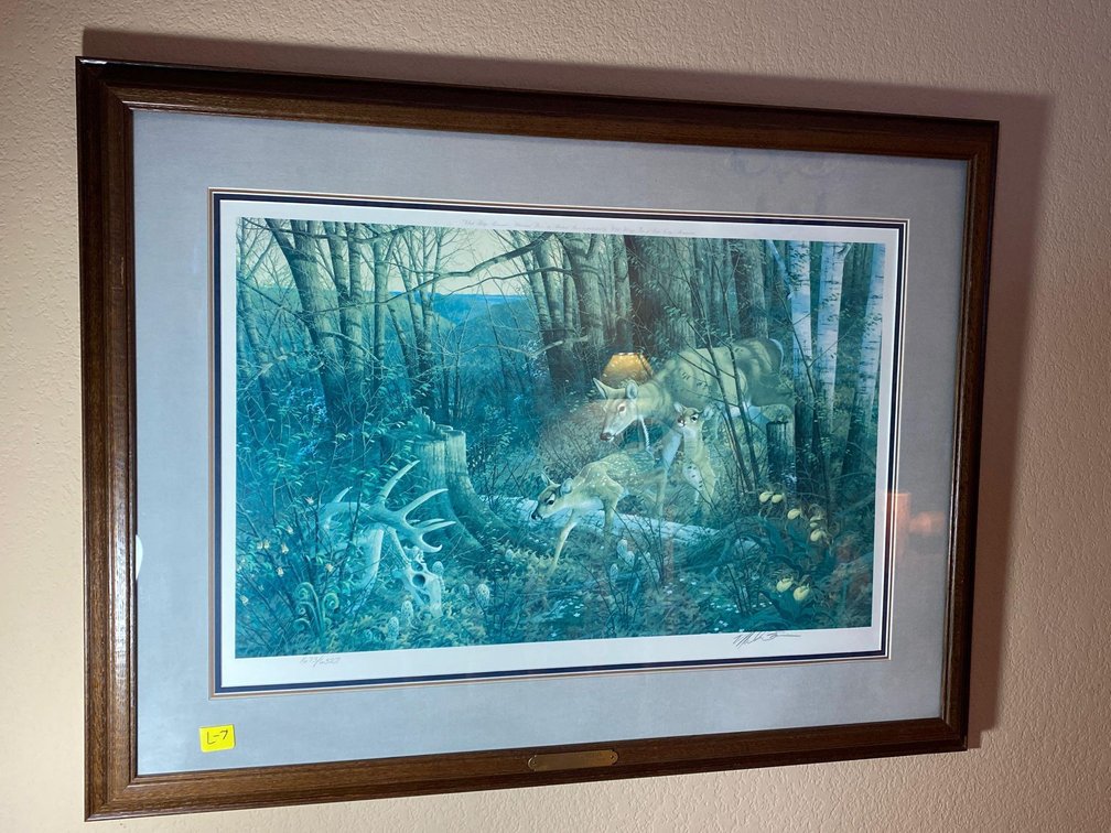  (A1-BIRCH) PRINT THE OAK RIDGE SERIES- OAK RIDGE RENEWAL WHITETAIL DEER BY MICHAEL SIEVE 1673/6327 