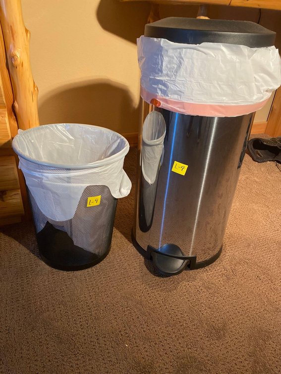  (A1-BIRCH) (2) TRASH CANS