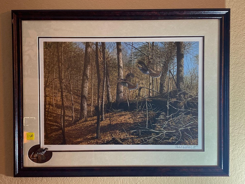 (A1-NORWAY) GROUSE PRINT 27/500 25"X32.5"