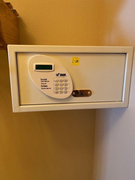 (A1-NORWAY) SAFEMARK SYSTEMS ELECTRIC WALL MOUNT HOTEL ROOM SAFE