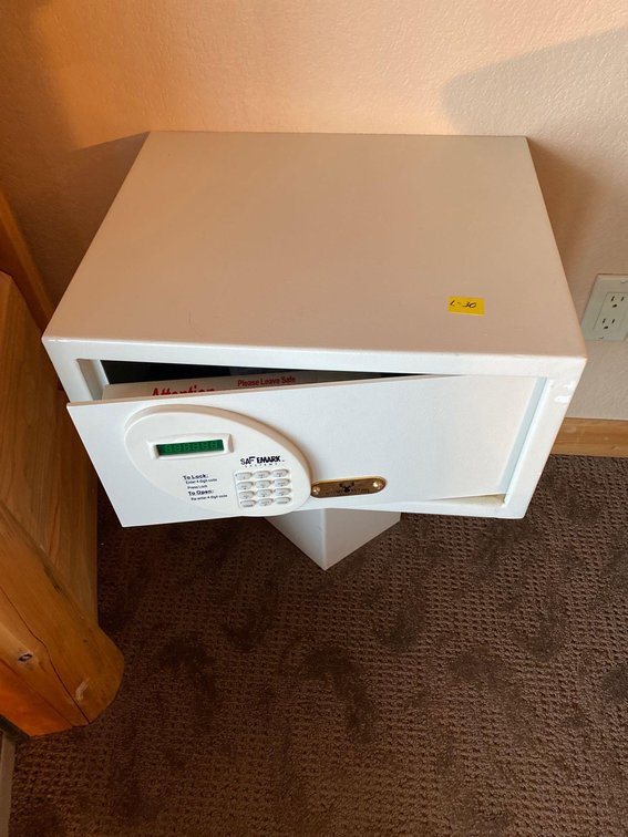  (A1-SPRUCE) SAFEMARK SYSTEMS ELECTRIC WALL MOUNT HOTEL ROOM SAFE