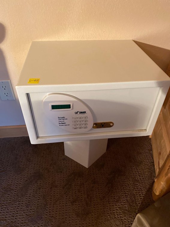  (A1-TAMARACK) SAFEMARK SYSTEMS ELECTRIC WALL MOUNT HOTEL ROOM SAFE
