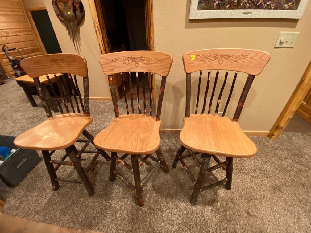  (A1-MANAGER) (3) 24" SWIVEL BAR STOOLS
