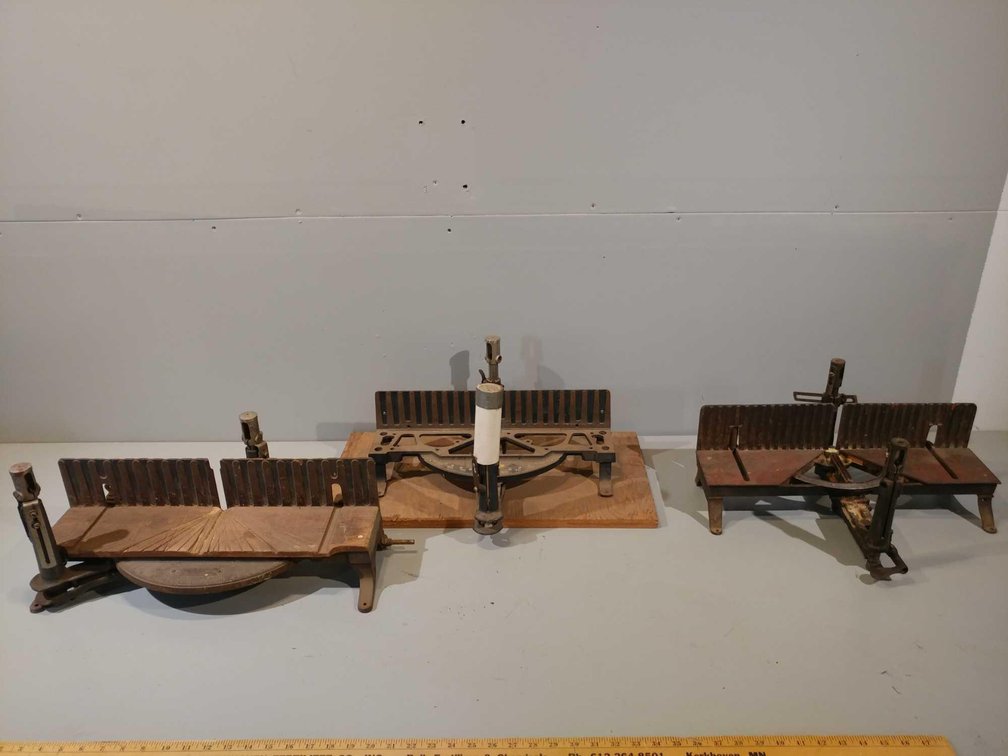 (3) METAL MITER BOXES