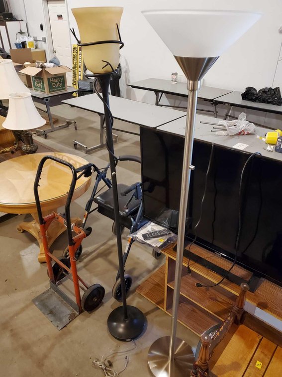 (2) FLOOR LAMPS