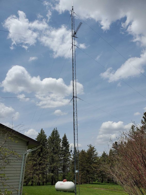 (I-26A) 75' RADIO TOWER W/GUIDE WIRES