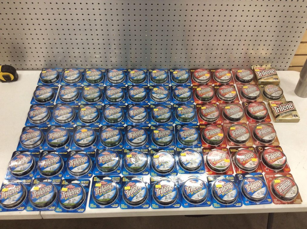 ASSORTMENT OF TRILENE FISHING LINE