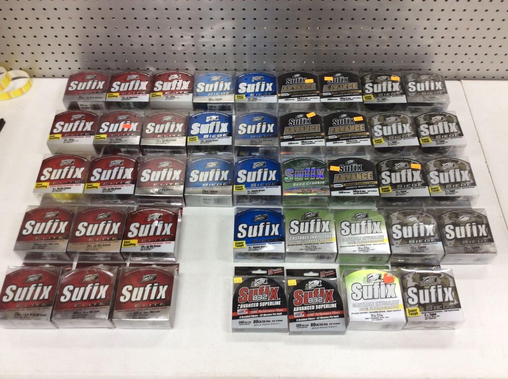 ASSORTMENT OF SUFIX FISHING LINE