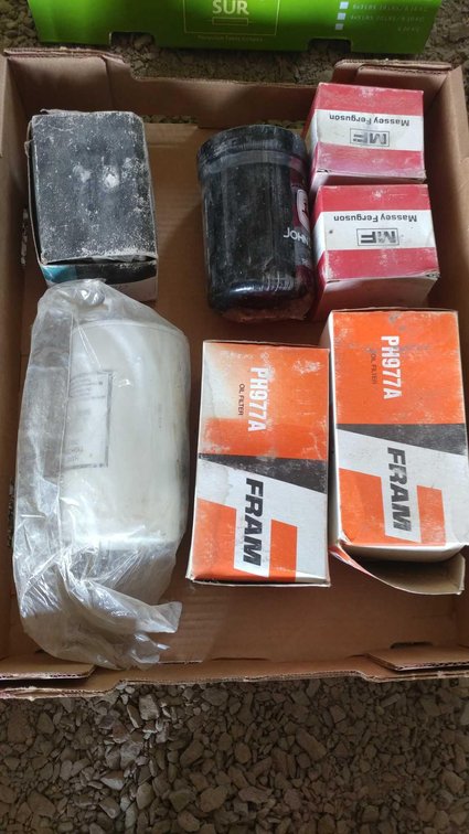 ASSORTMENT OF IMPLEMENT OIL FILTERS AND FUEL FILTERS  (ITEM AT ZIELSDORF AUCTIONS)