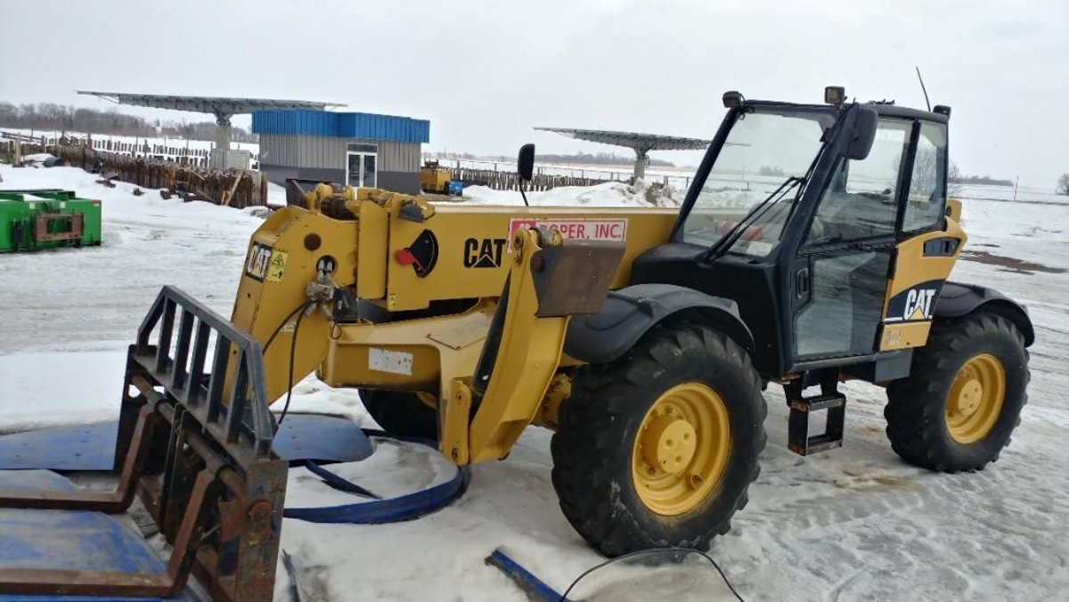 2006 CATERPILLAR TH560B 11000 LB 4X4X4 CATTH560JSLG01666. HYD Q/C, FORKS, AUX HYD, 44 FT REACH, A/C