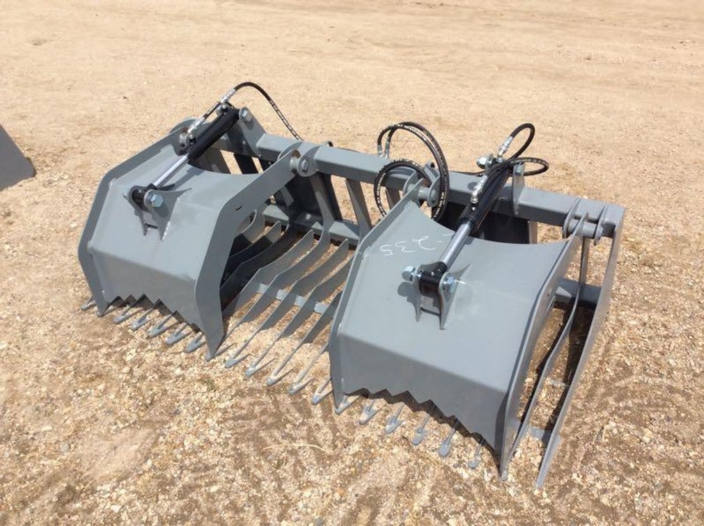 68" ROCK AND BRUSH GRAPPLE WITH 3" SPACING (ITEM AT ZIELSDORF AUCTIONS)