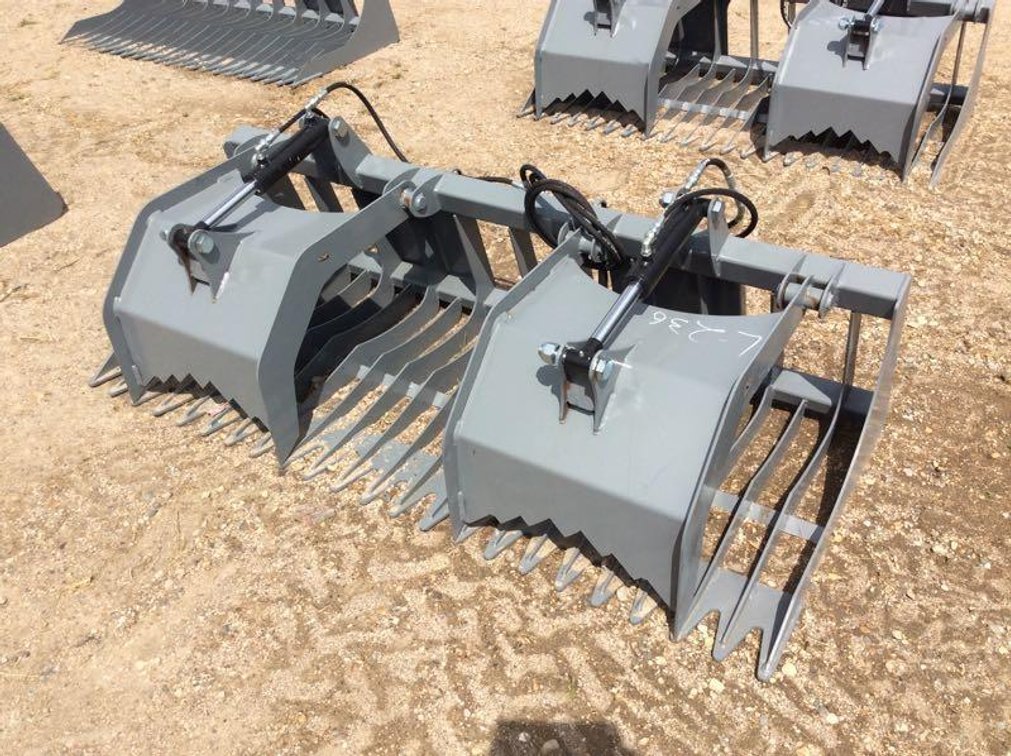 74" ROCK AND BRUSH GRAPPLE WITH 3" SPACING (ITEM AT ZIELSDORF AUCTIONS)