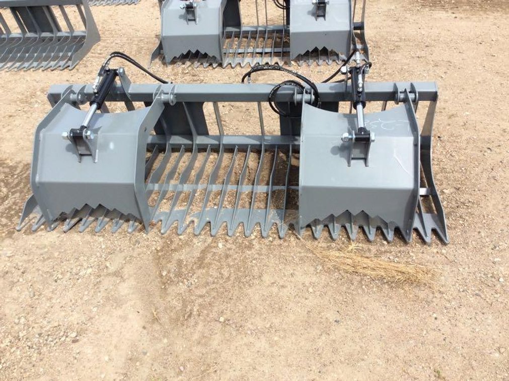 84" ROCK AND BRUSH GRAPPLE WITH 3" SPACING (ITEM AT ZIELSDORF AUCTIONS)