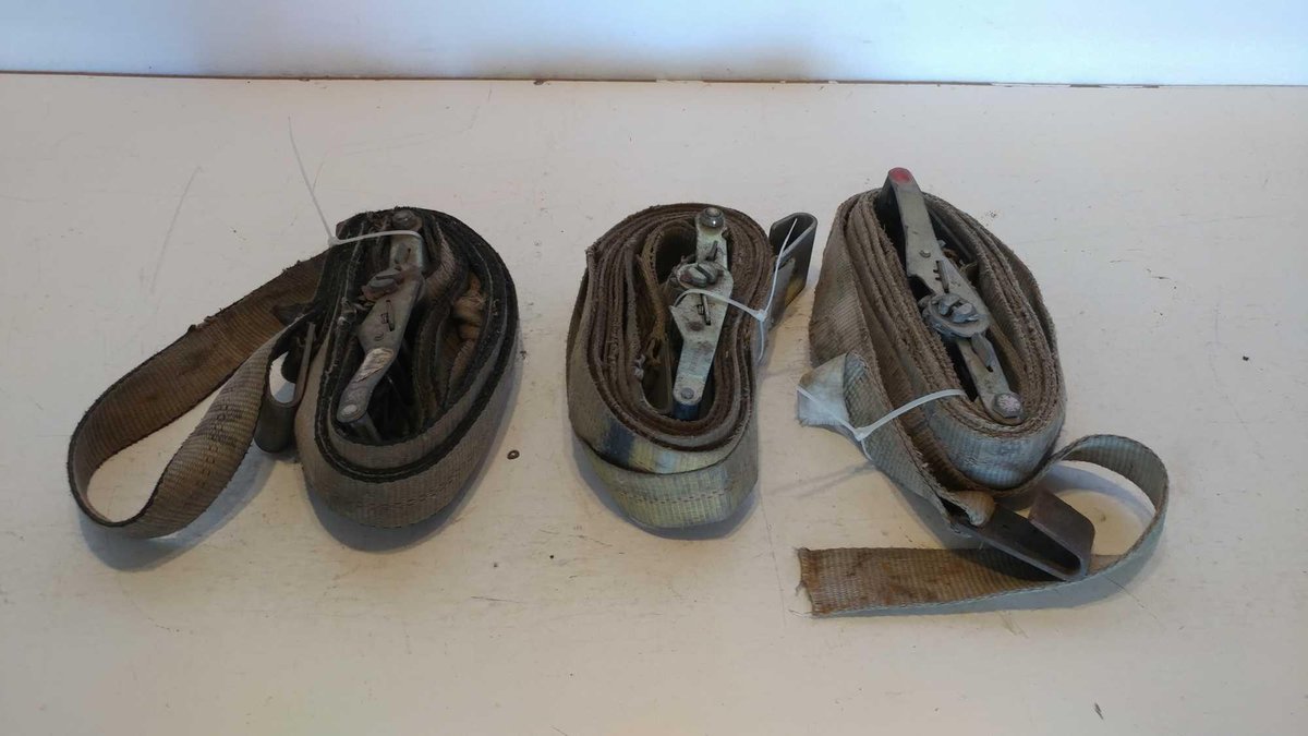 (3) 2" RATCHET STRAPS