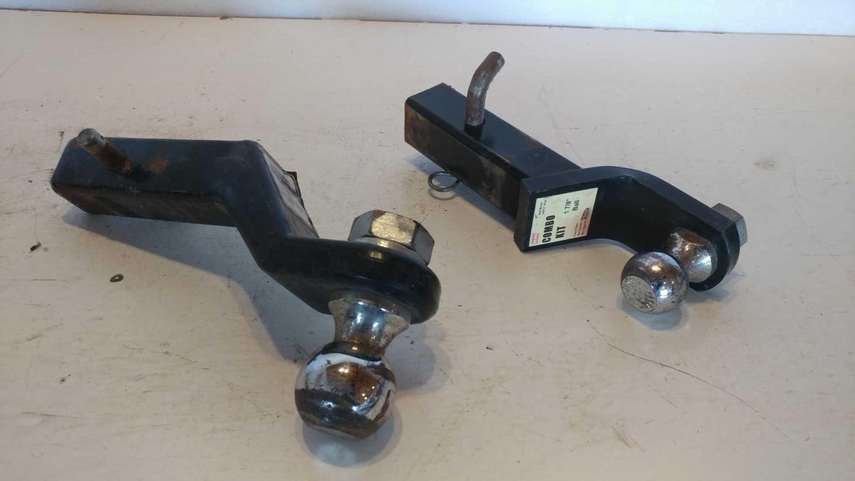(2) 2" RECEIVER HITCHES, 2 5/16" BALL W/3" DROP & 1 7/8" BALL W/2" DROP 