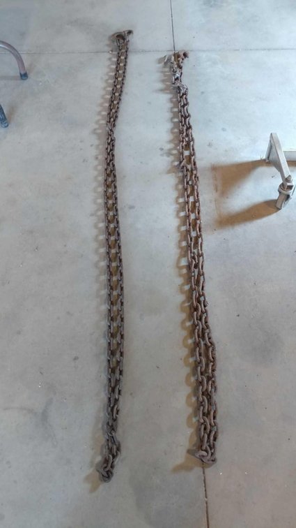 13' LOG CHAIN AND 12' LOG CHAIN