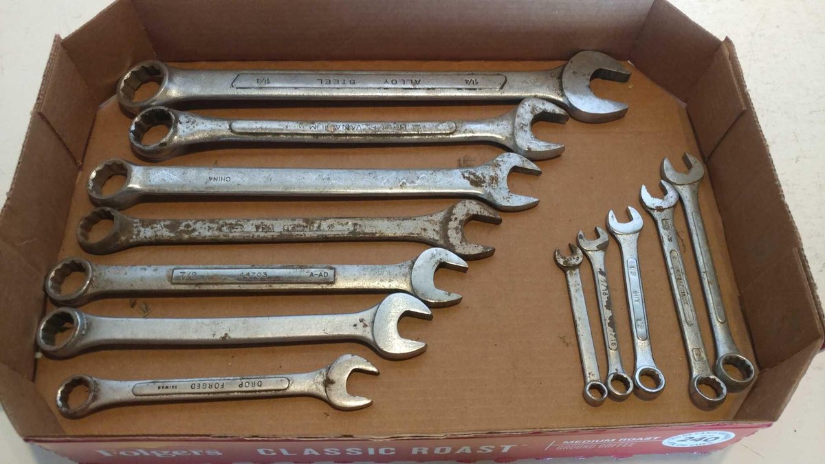 OPEN END WRENCH SET (1 1/4 - 3/8)