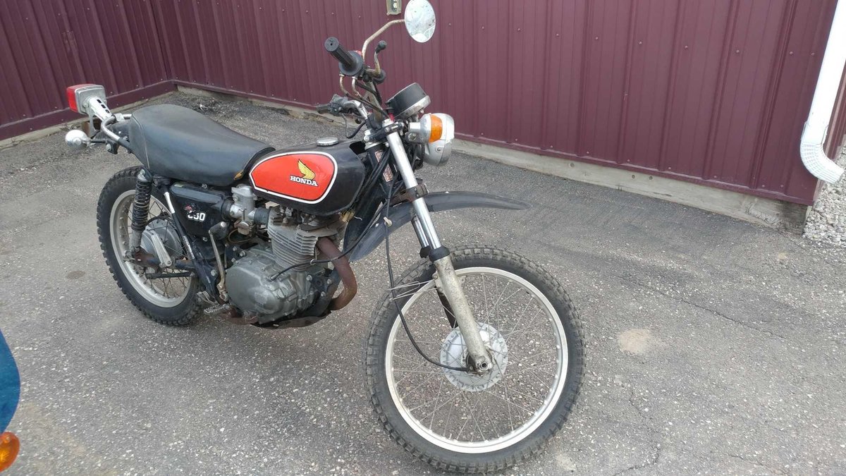 1975 HONDA XL350 RAN WHEN LAST USED IN 2014 ( ITEM AT ZIELSDORF AUCTIONS)