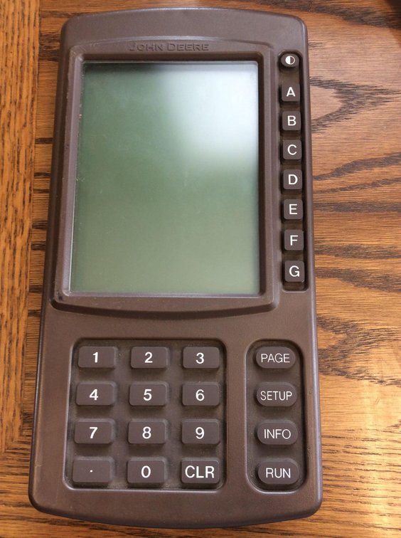 JOHN DEERE GREENSTAR DISPLAY BROWN BOX PN: PF80778 SN: PCGU02A204088(ITEM AT ZIELSDORF AUCTIONS) 