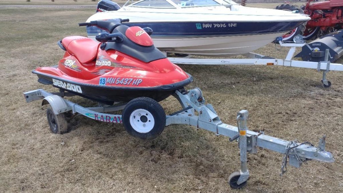 1999 SEA-DOO GTX LIMITED 130 HP JET SKI WITH SINGLE KARAVAN TRAILER (ITEM AT ZIELSDORF AUCTIONS)