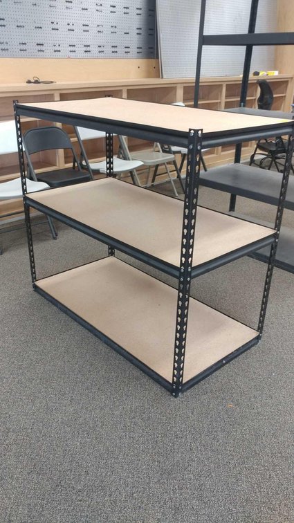 METAL FRAME SHELF (48"Wx43"Hx24D)