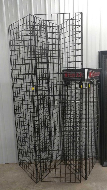 (3) GRID WALL DISPLAY RACKS (2-96"Hx24"W & 1-60"Hx24"W)