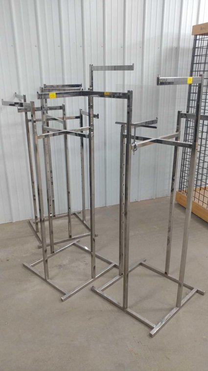 (3) CLOTHES HANGING DISPLAY RACKS