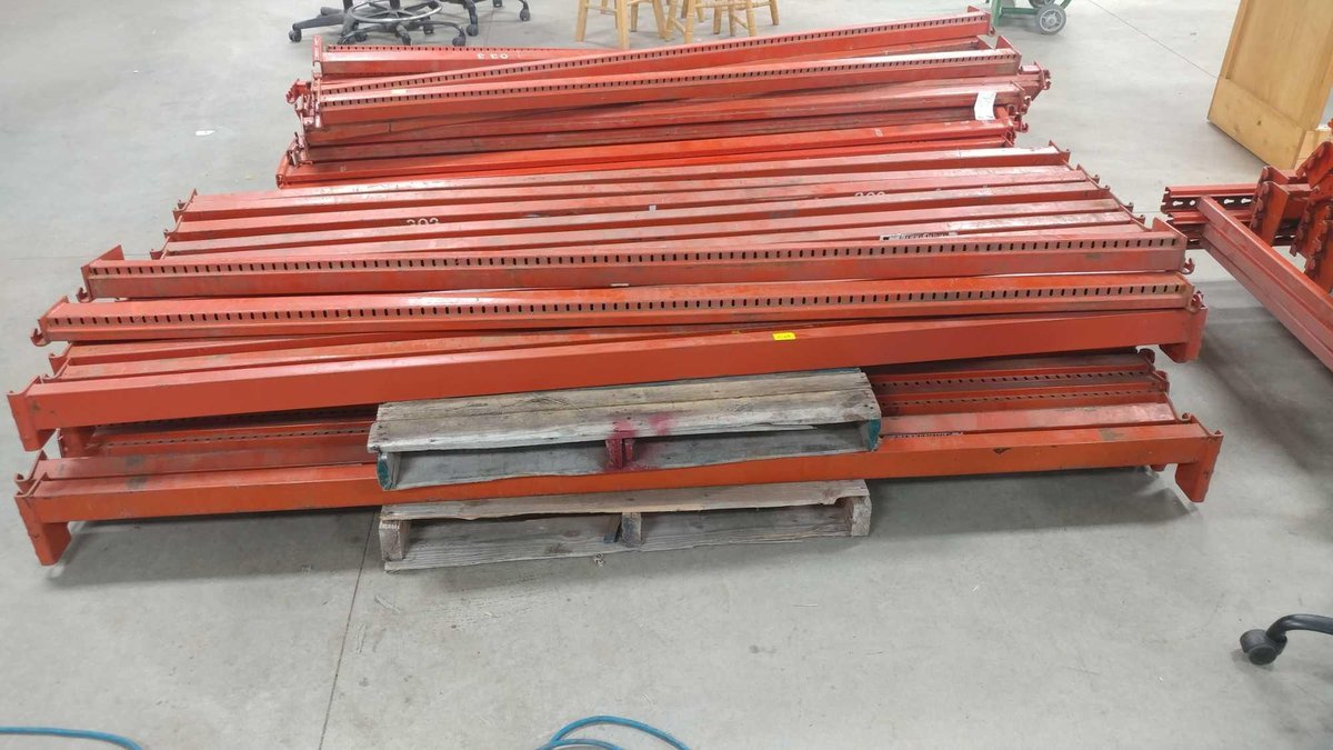 (27) PALLET RACKING CROSS MEMBERS 8'