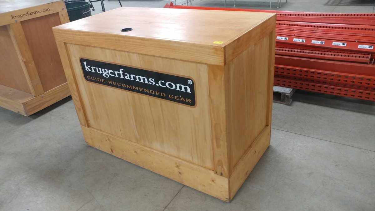 WOODEN WORKING DESK W/SHELVES & DRAWER