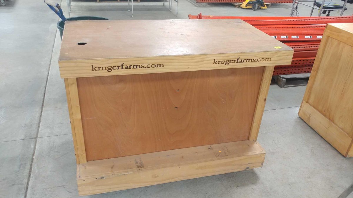 WOODEN WORKING DESK W/SHELVES & DRAWER