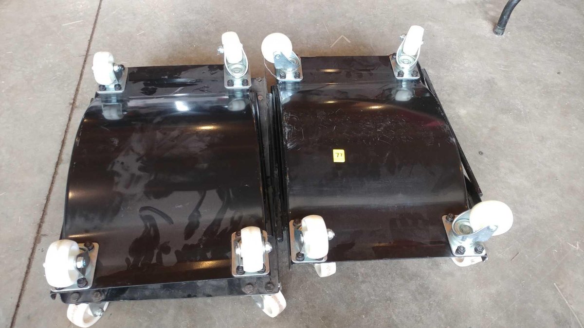 (4) ROLLING CAR DOLLIES