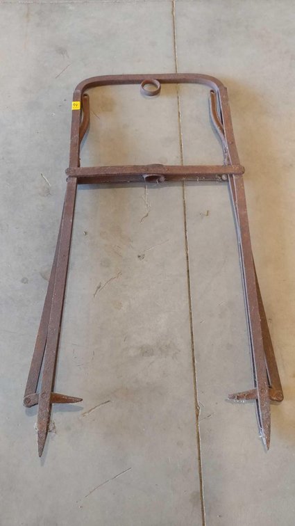 ANTIQUE IRON HAY HARPOON 