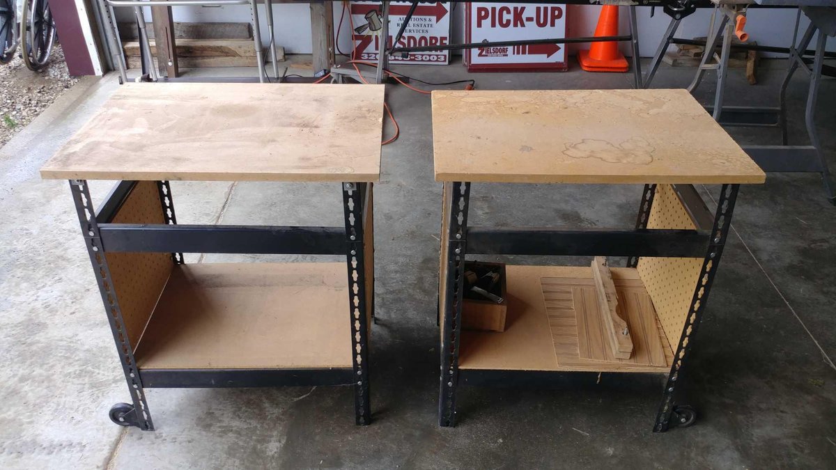 (2) ROLLING WORK BENCHES