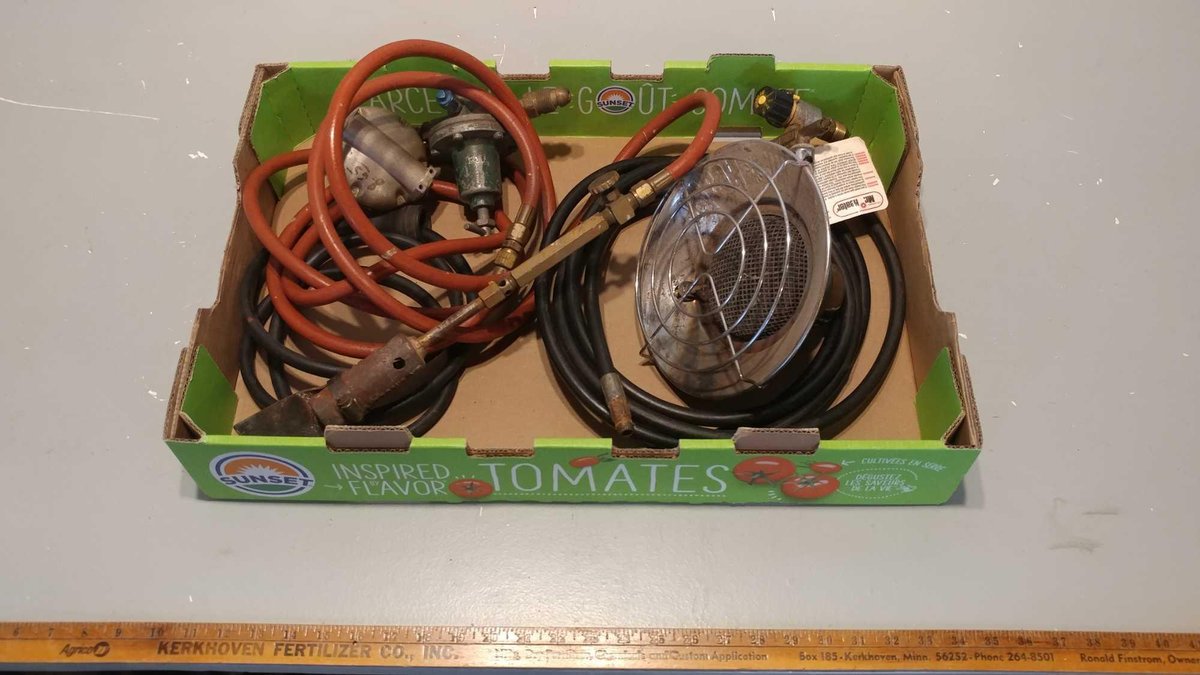 PROPANE TORCH and PROPANE HEATER HEAD and ATTACHMENTS
