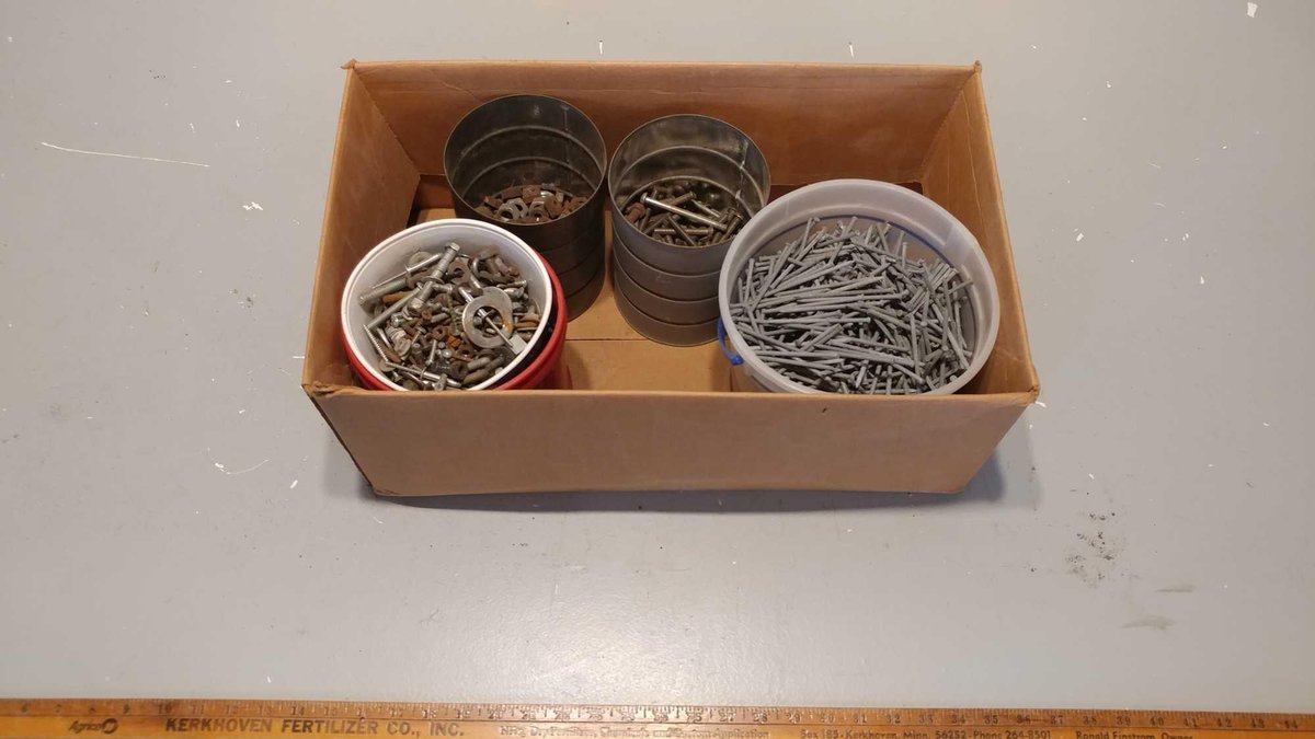 LARGE ASSORTMENT OF NAILS, BOLTS, & SCREWS