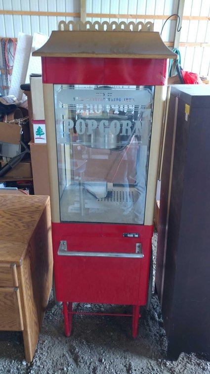 VINTAGE GALAXY POPPER PORTABLE POPCORN STAND (H 72")