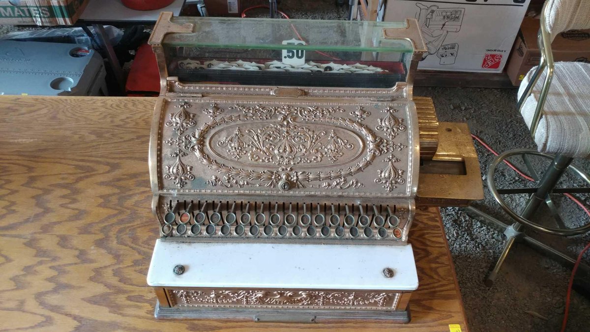 ANTIQUE NATIONAL CASH REGISTER (SN# 1113732 366-G)