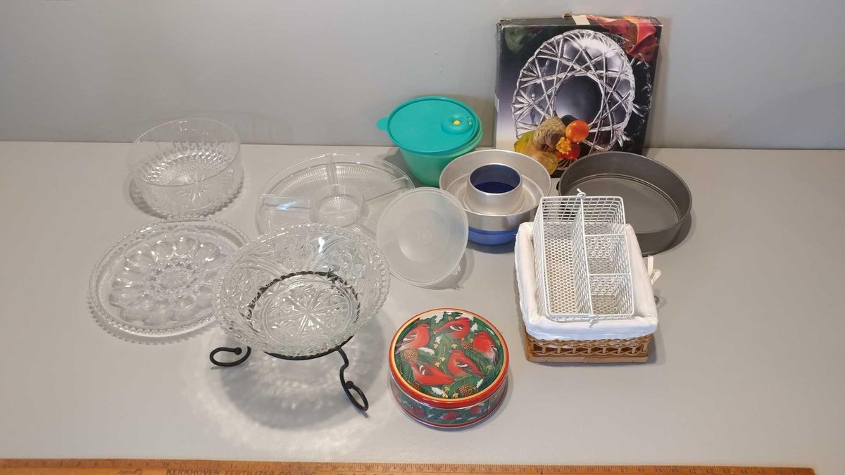 ASSORTMENT OF SERVING DISHES and BAKING TINS